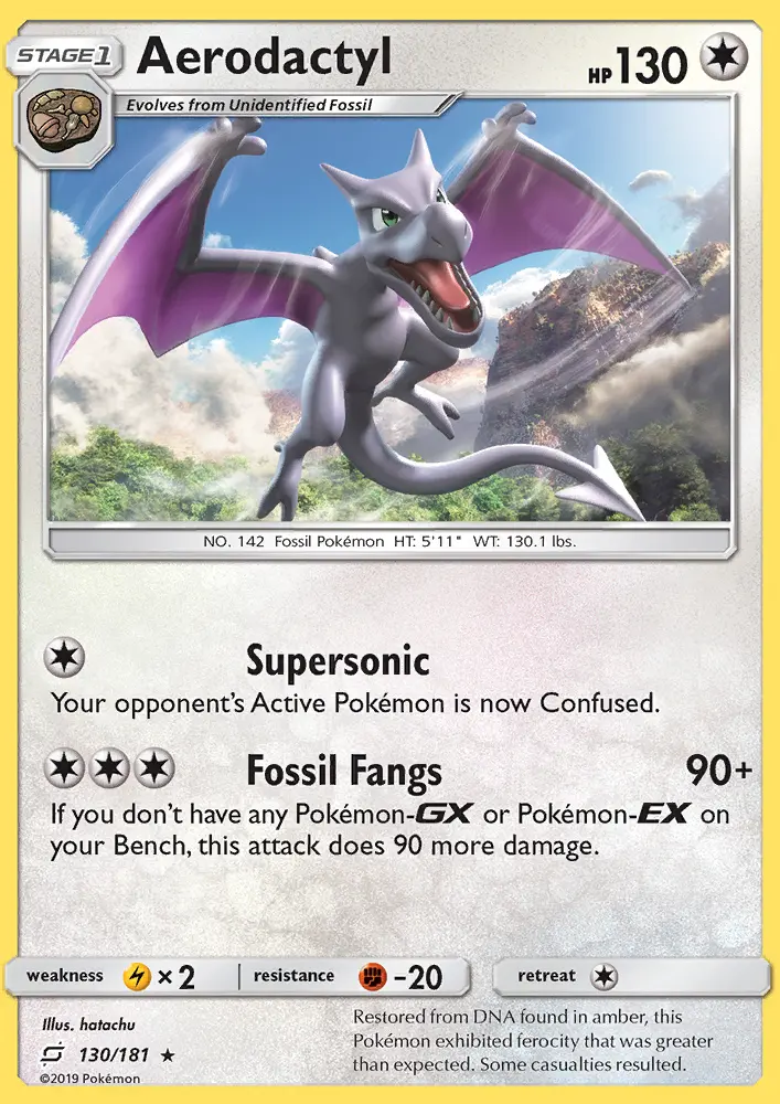 Aerodactyl, Pokémon card