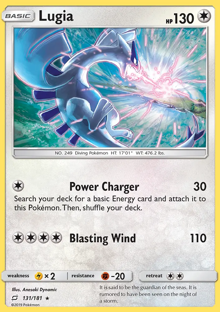 Lugia, Pokémon card