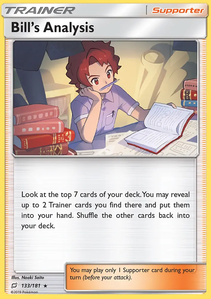 Bill’s Analysis, Pokémon card