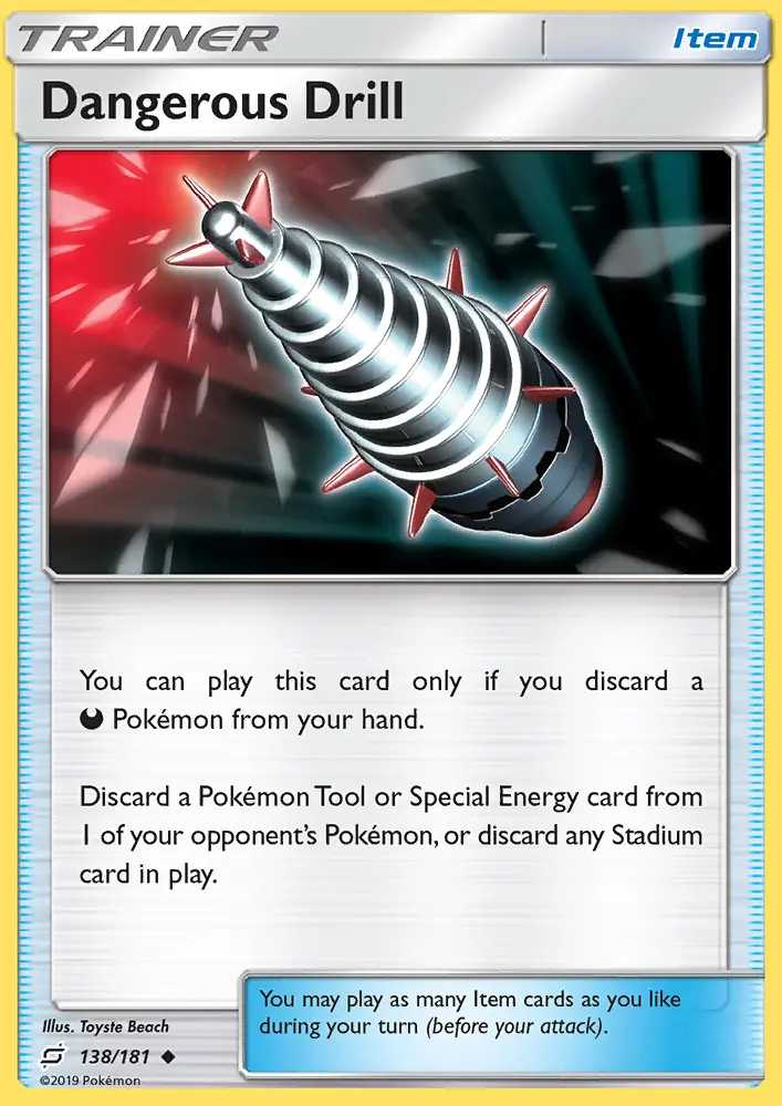Dangerous Drill, Pokémon card