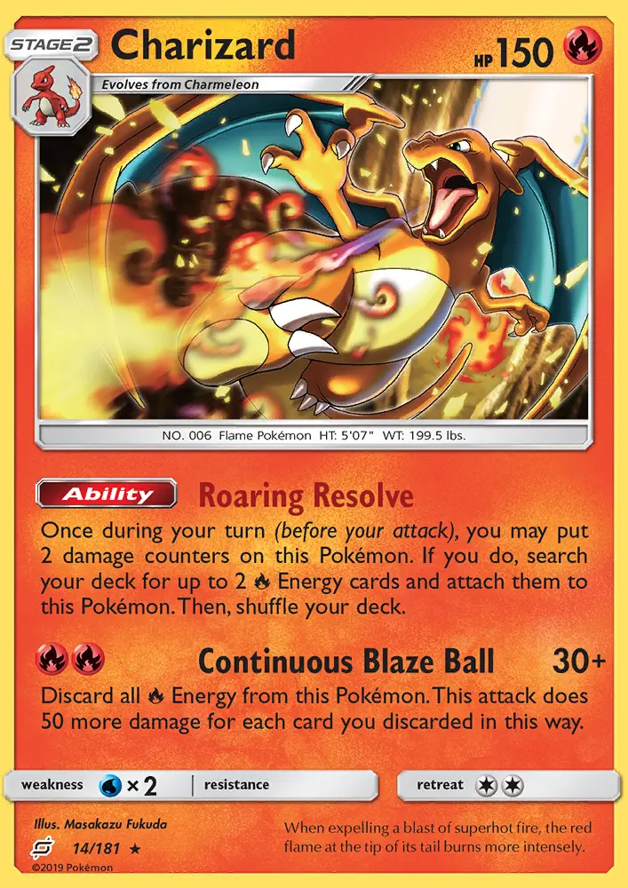 Charizard, Pokémon card