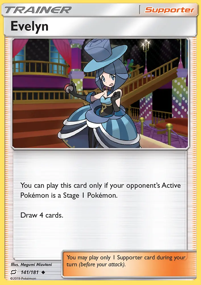 Evelyn, Pokémon card