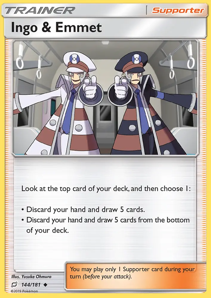 Ingo & Emmet, Pokémon card