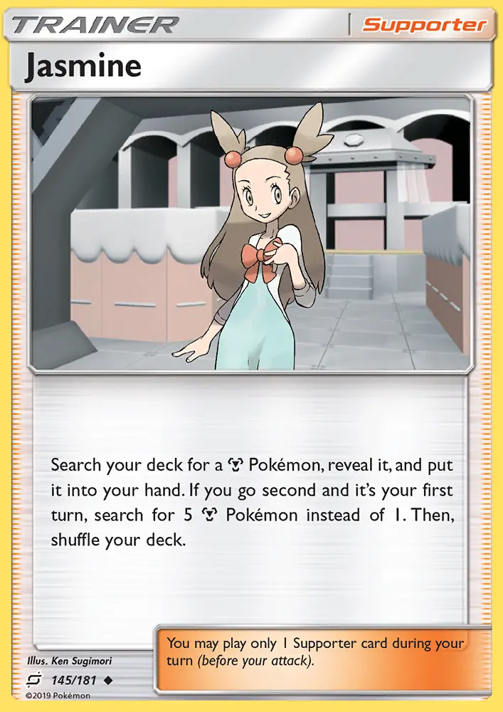 Jasmine, Pokémon card