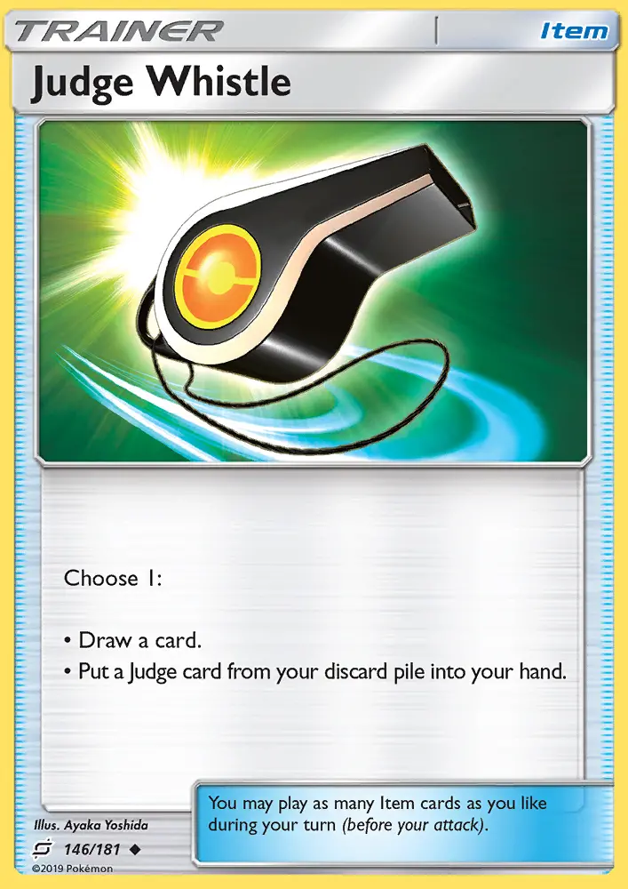 Judge Whistle, Pokémon card