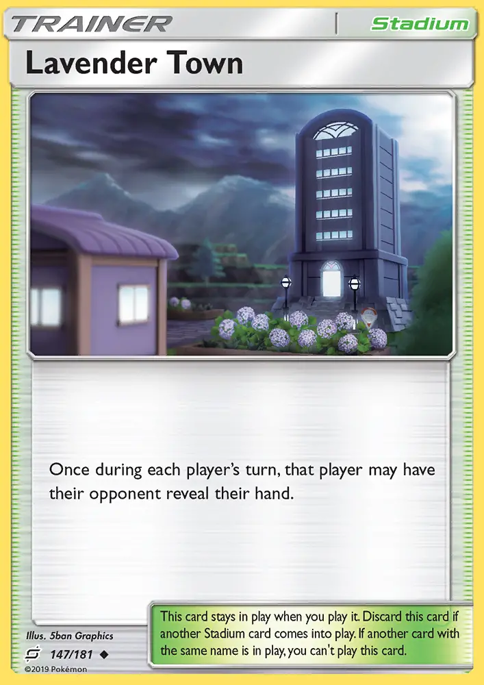 Lavender Town, Pokémon card