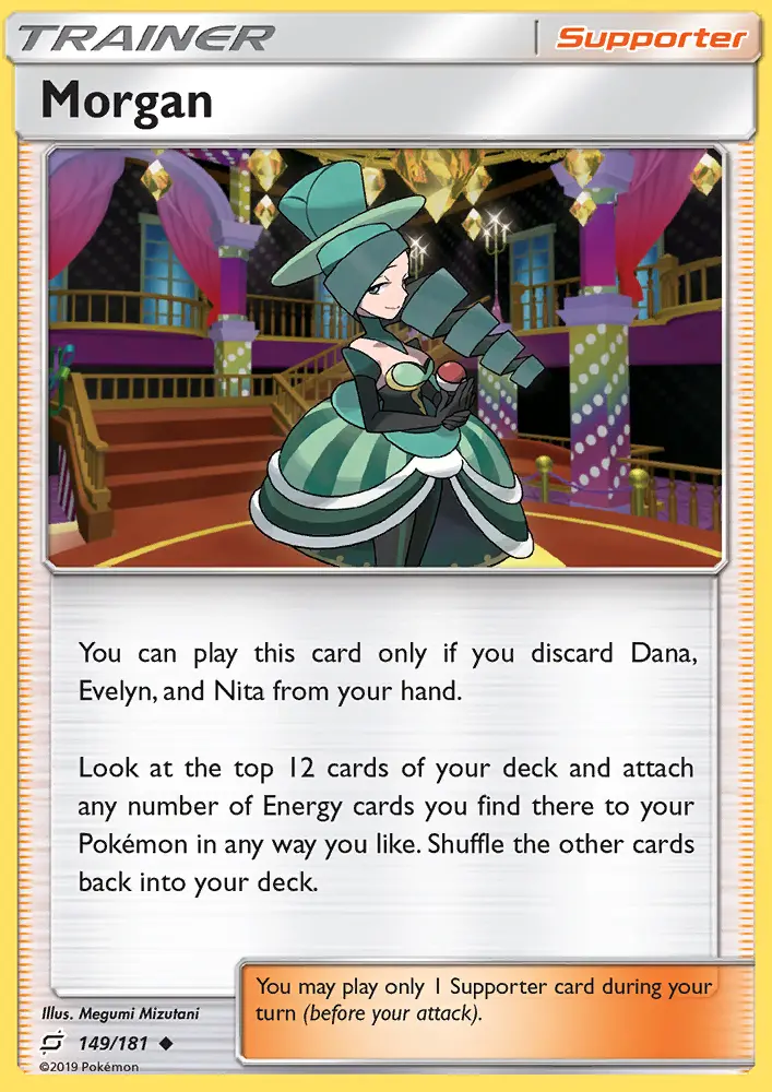 Morgan, Pokémon card