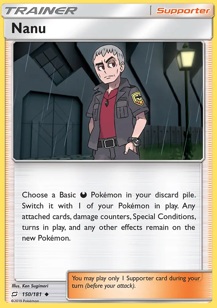 Nanu, Pokémon card