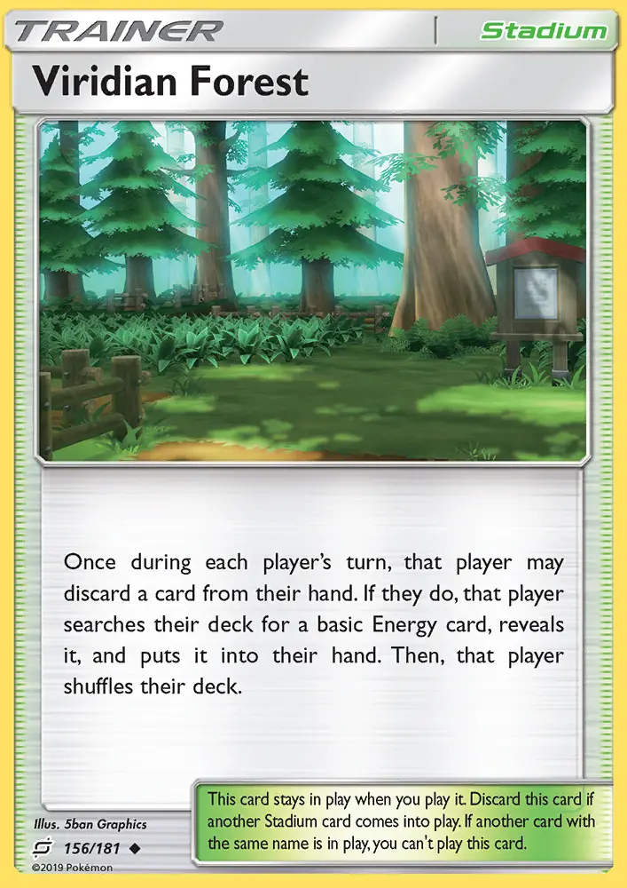 Viridian Forest, Pokémon card