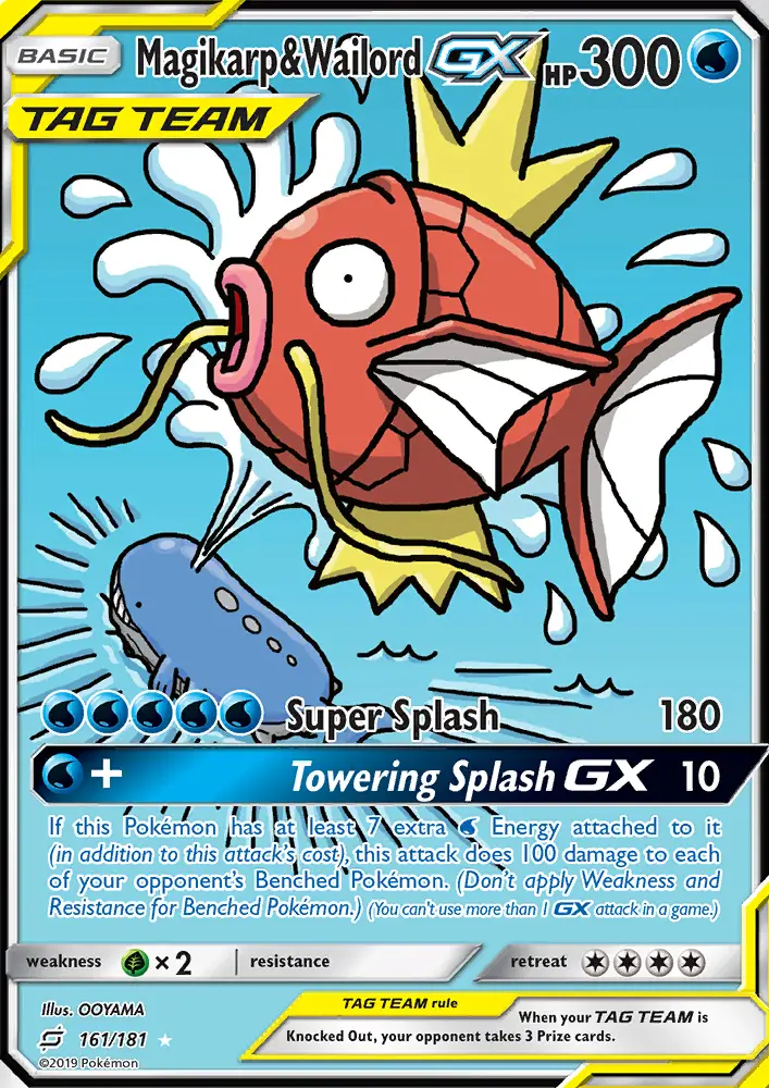 Magikarp & Wailord GX, Pokémon card
