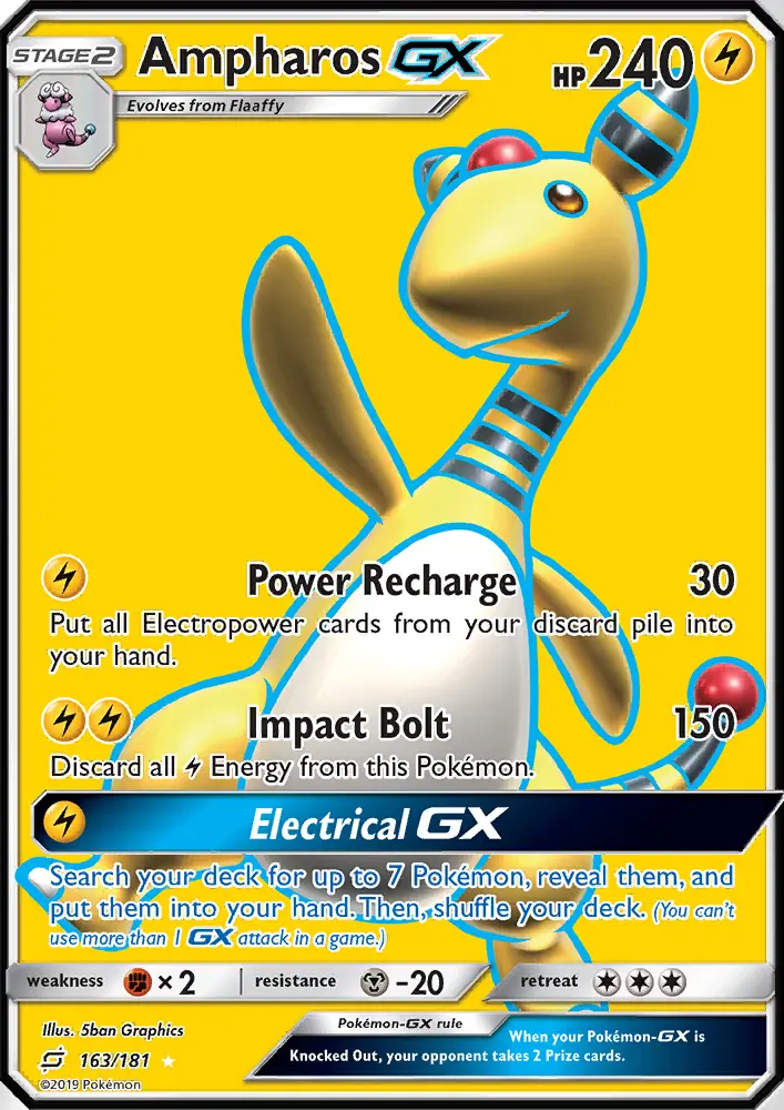 Ampharos GX, Pokémon card