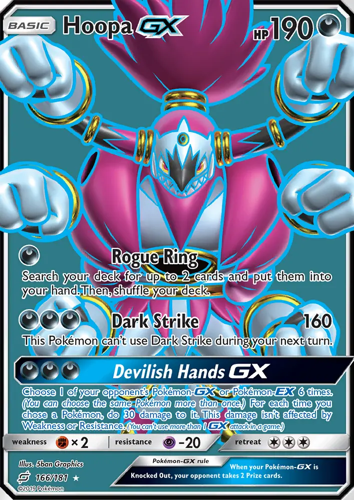 Hoopa GX, Pokémon card