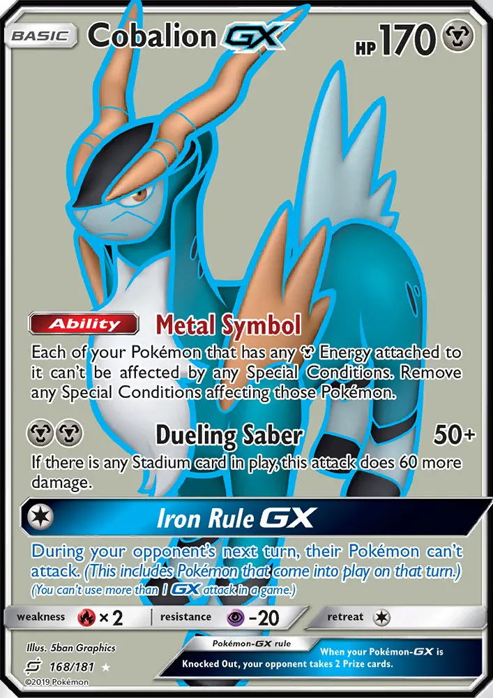 Cobalion GX, Pokémon card
