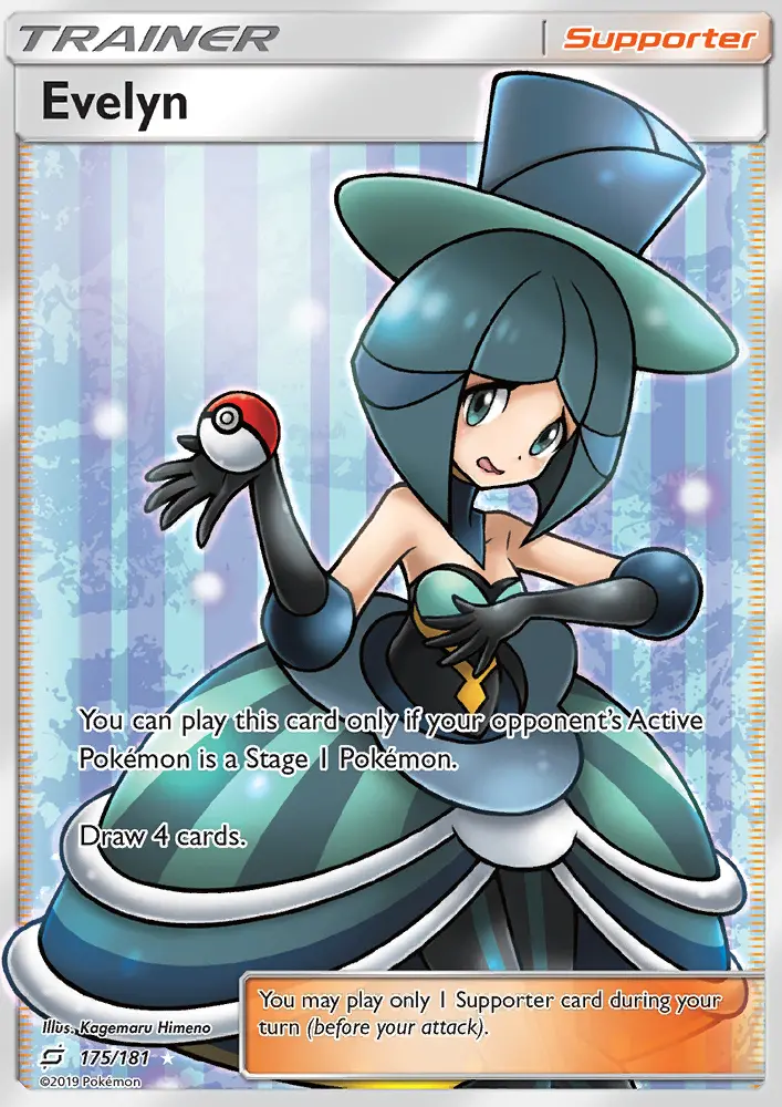 Evelyn, Pokémon card