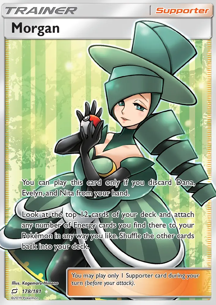 Morgan, Pokémon card