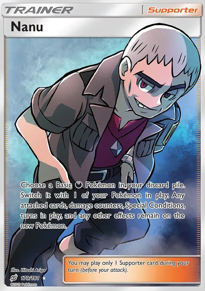 Nanu, Pokémon card
