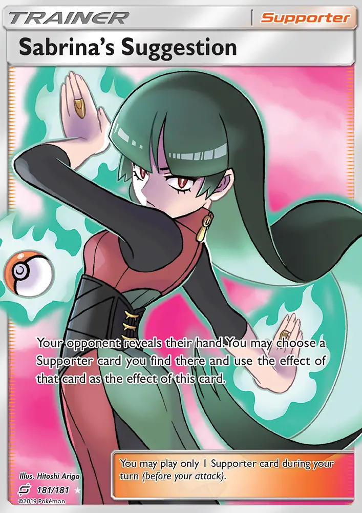 Sabrina’s Suggestion, Pokémon card