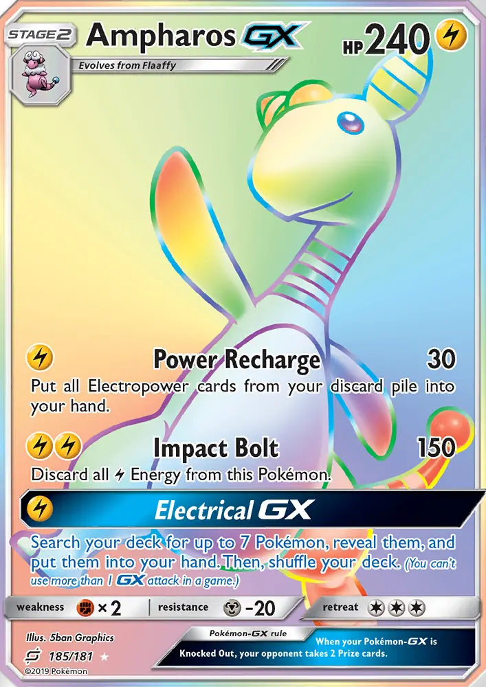 Ampharos GX, Pokémon card