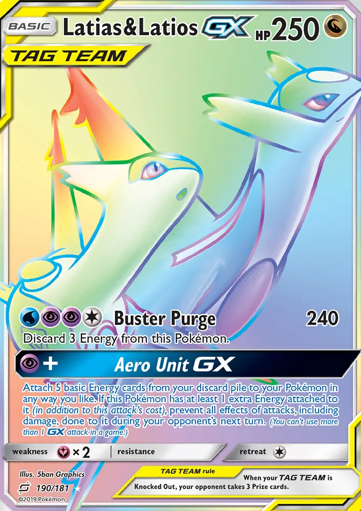 Latias & Latios GX, Pokémon card