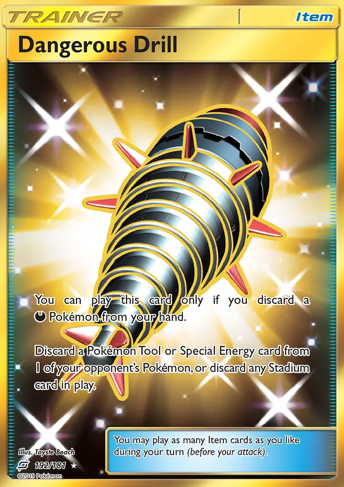 Dangerous Drill, Pokémon card
