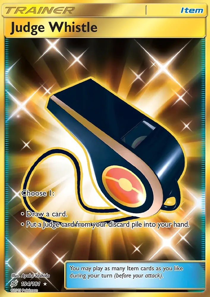 Judge Whistle, Pokémon card