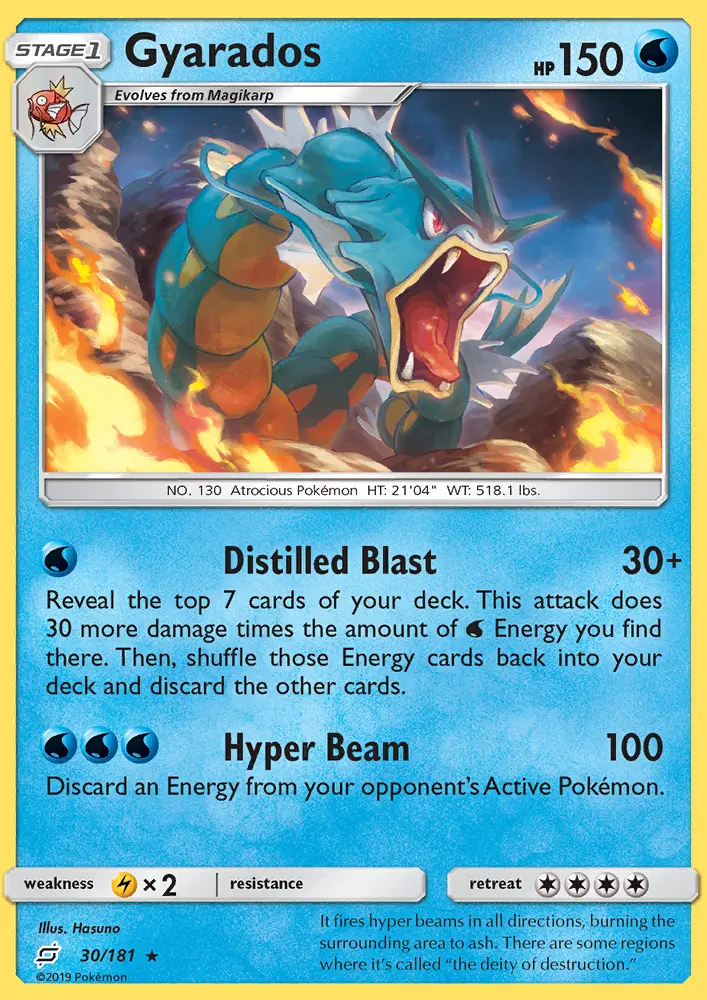 Gyarados, Pokémon card
