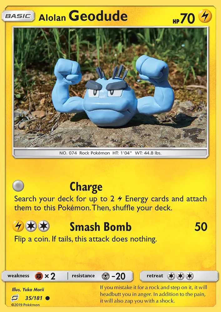 Alolan Geodude, Pokémon card