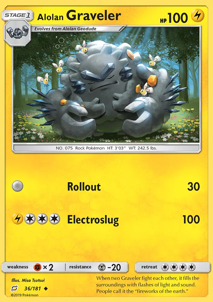 Alolan Graveler, Pokémon card