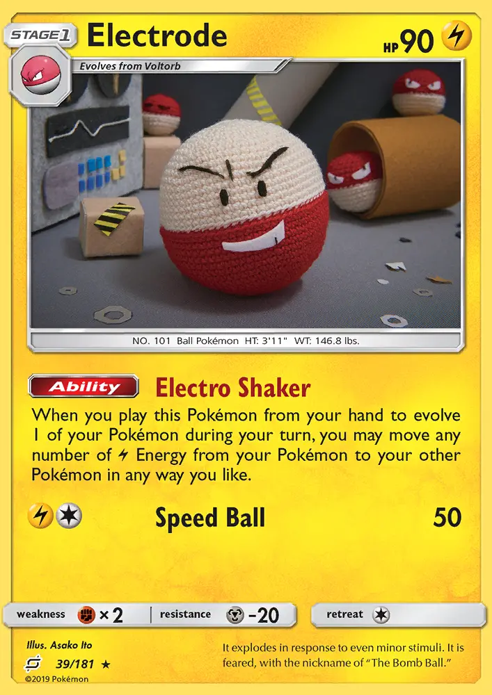 Electrode, Pokémon card
