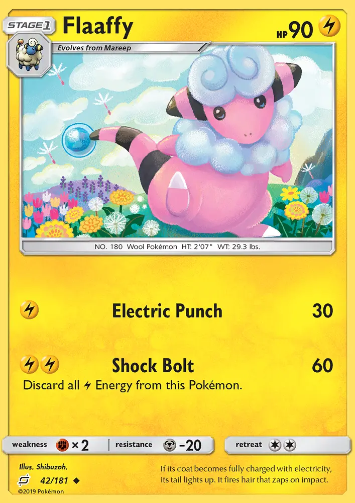 Flaaffy, Pokémon card