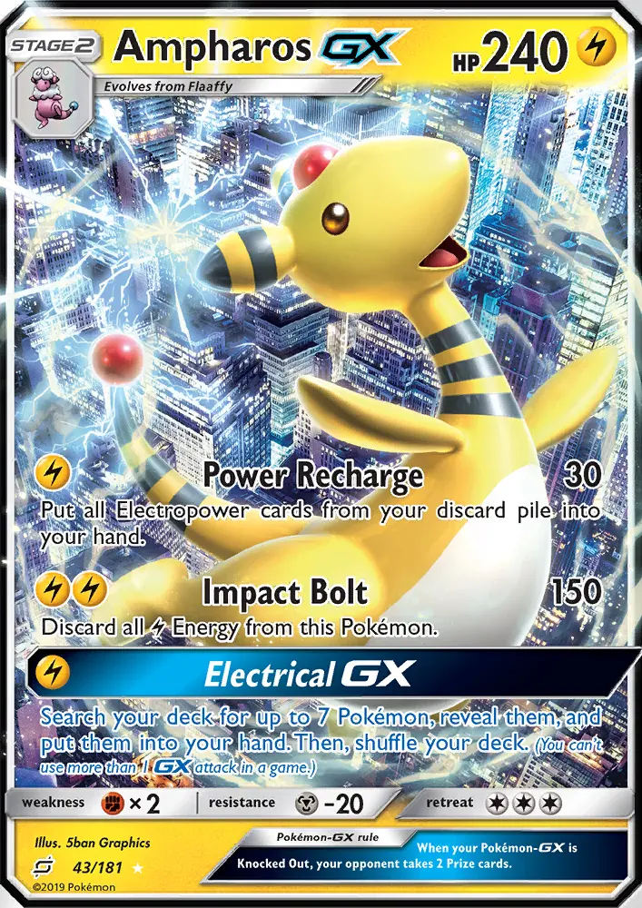 Ampharos GX, Pokémon card