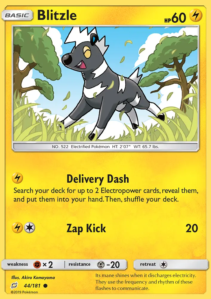 Blitzle, Pokémon card