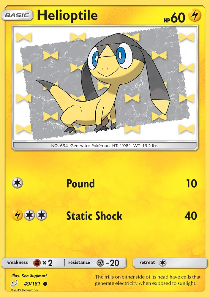 Helioptile, Pokémon card