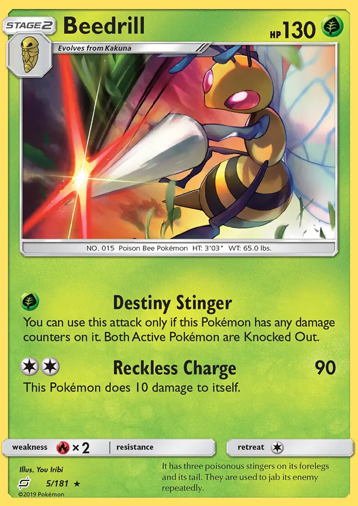 Beedrill, Pokémon card