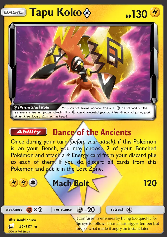 Tapu Koko ◇, Pokémon card