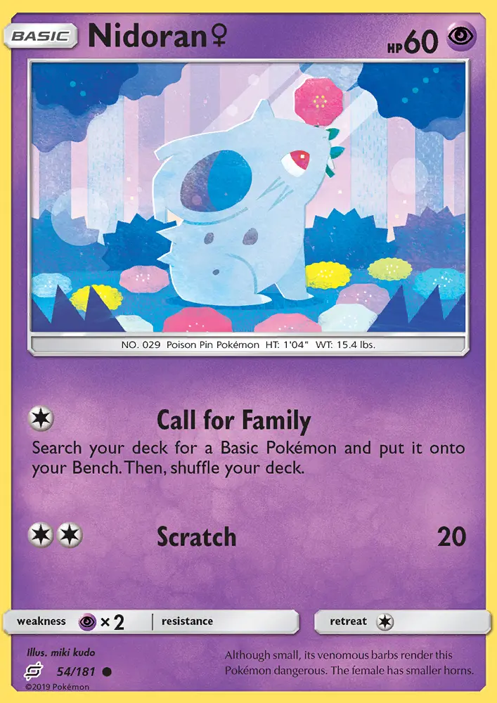 Nidoran♀, Pokémon card