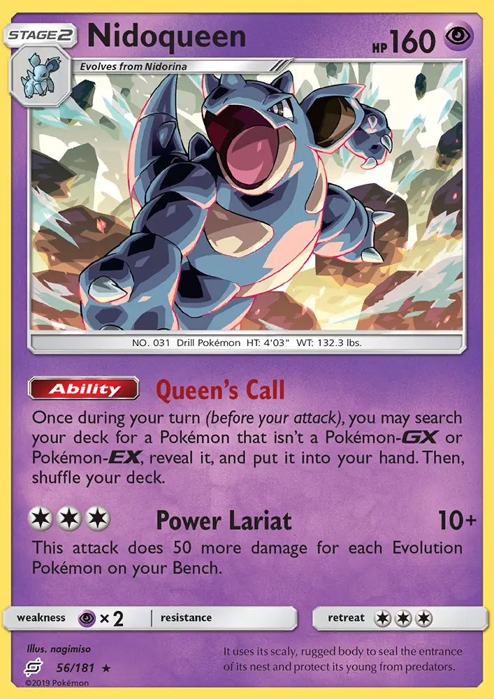 Nidoqueen, Pokémon card