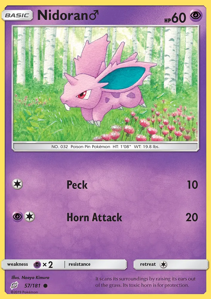 Nidoran♂, Pokémon card