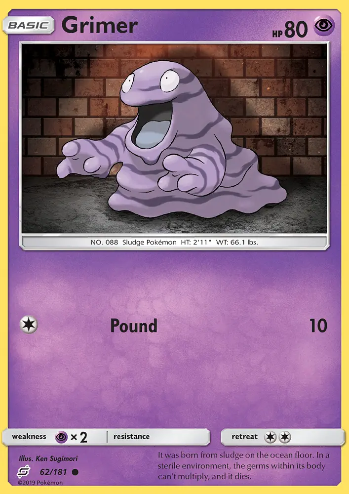 Grimer, Pokémon card