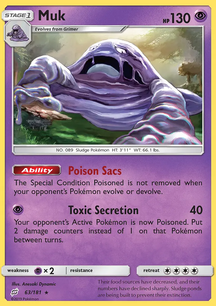 Muk, Pokémon card