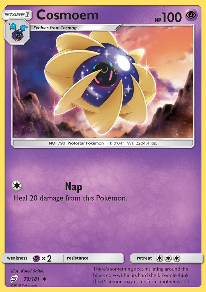 Cosmoem, Pokémon card