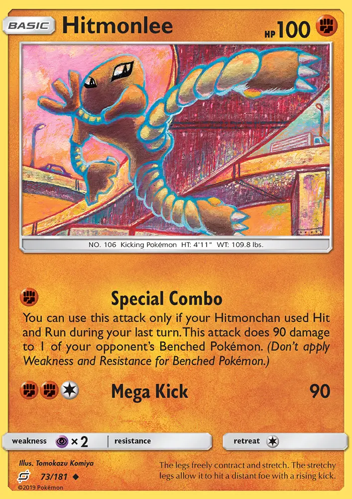 Hitmonlee, Pokémon card