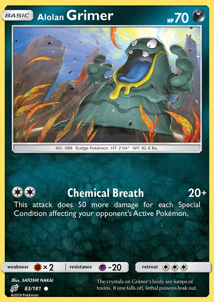 Alolan Grimer, Pokémon card