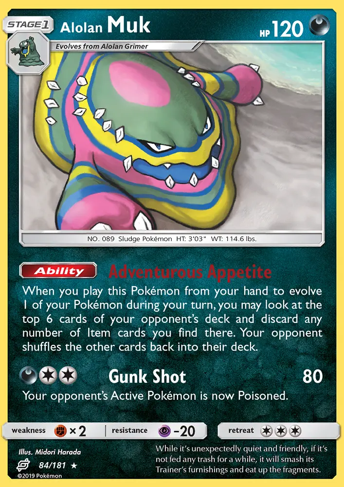 Alolan Muk, Pokémon card
