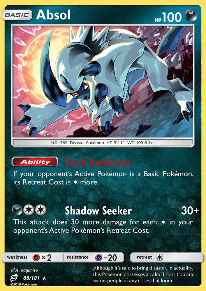 Absol, Pokémon card