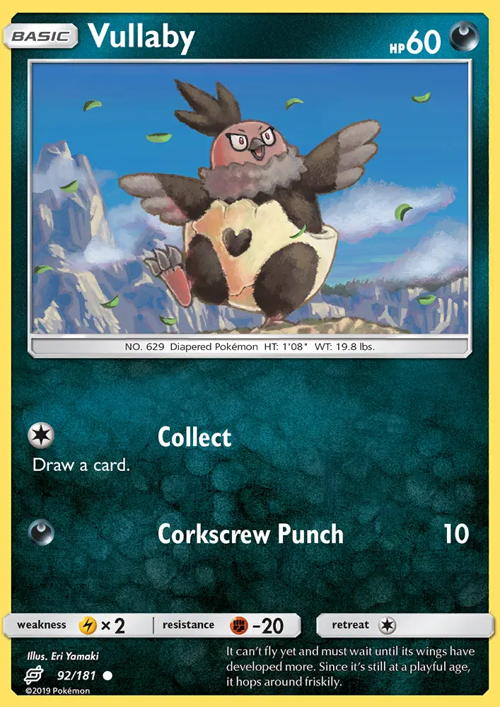 Vullaby, Pokémon card
