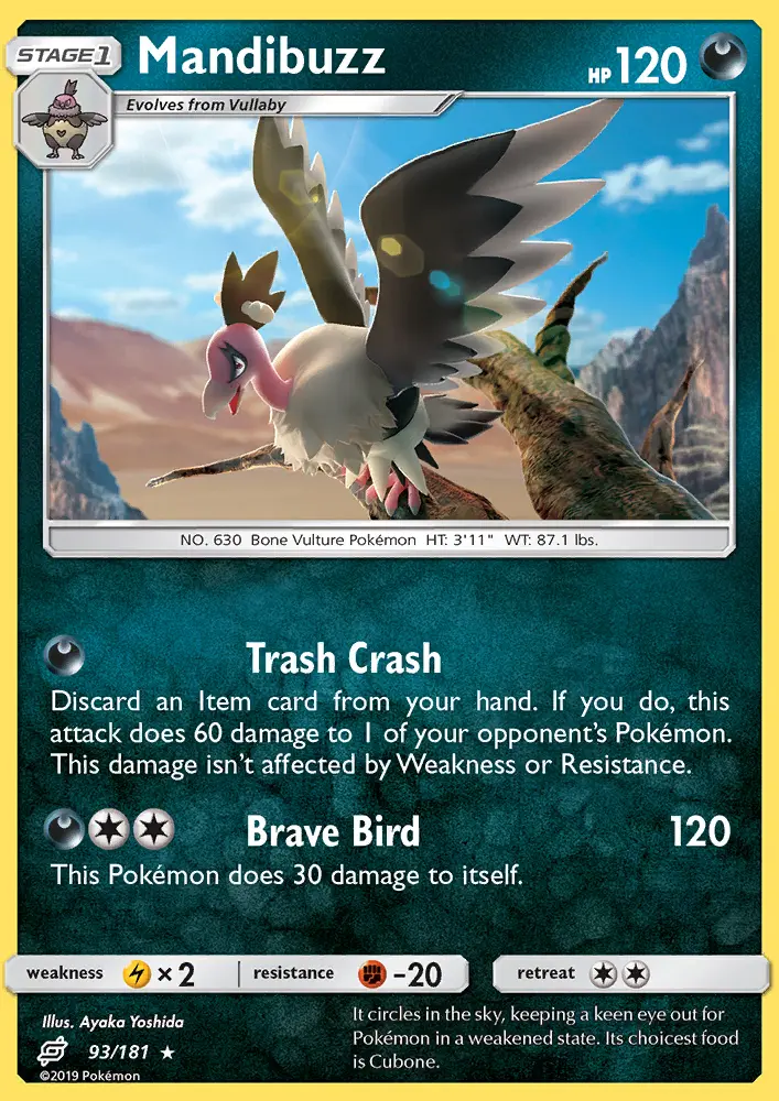 Mandibuzz, Pokémon card