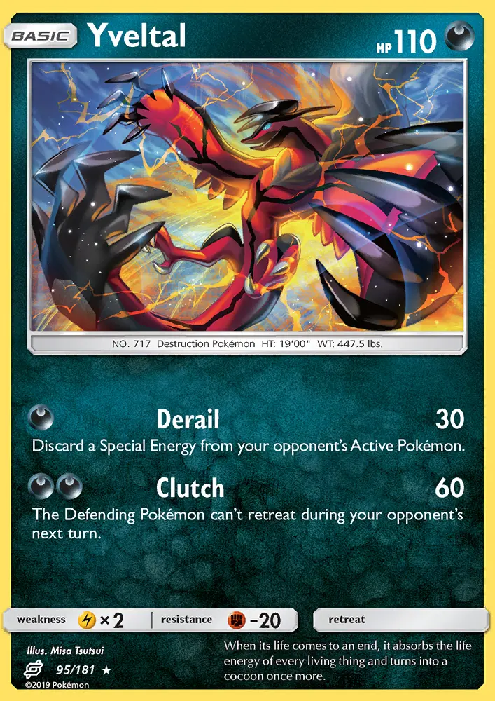 Yveltal, Pokémon card