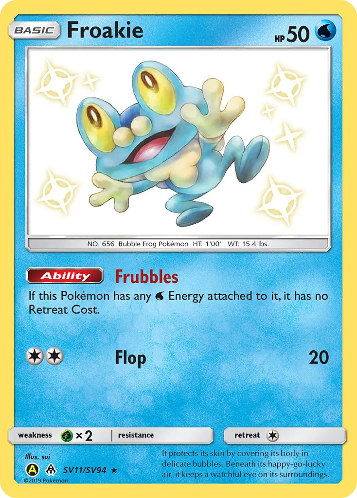 Froakie, Pokémon card