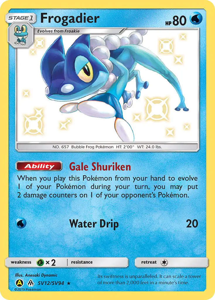 Frogadier, Pokémon card